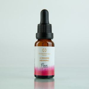 15 ml dropper bottle of flower essence called a higher meaning which helps us to connect with the higher meaning of our life and the purpose of our soul.