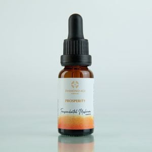 15 ml dropper bottle of mushroom essence called prosperity which helps us to create and attract prosperity and abundance into our life.