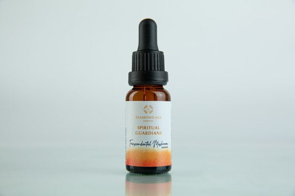 15 ml dropper bottle of mushroom essence called spiritual guardians which provides us spiritual protection and awareness as we move forward into our path.